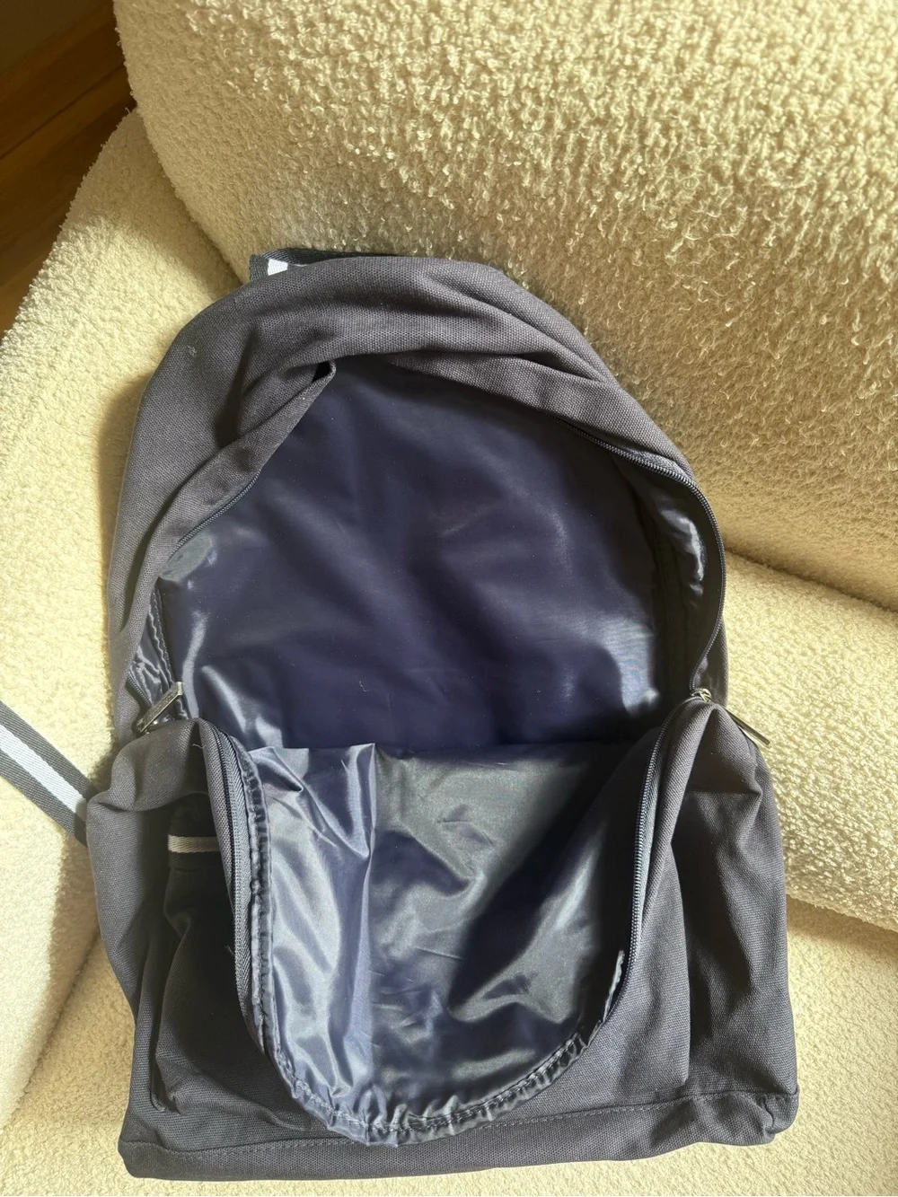 Ralph Lauren Black Backpack with White Polo Logo
